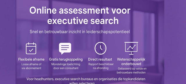 Online assessment voor executive search